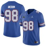 Men's Florida Gators #98 Luke Ancrum NCAA Jordan Brand Royal Authentic Stitched College Football Jersey YXC2762LI